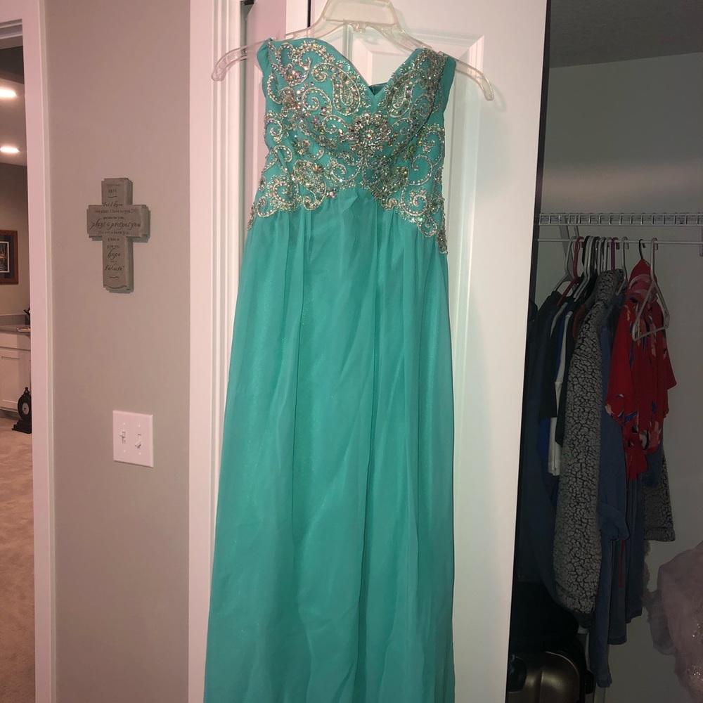 Teal Prom Dress